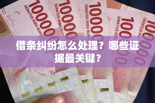北京借条纠纷怎么处理？哪些证据最关键？