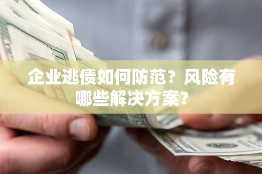 北京企业逃债如何防范？风险有哪些解决方案？