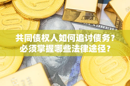 北京共同债权人如何追讨债务？必须掌握哪些法律途径？