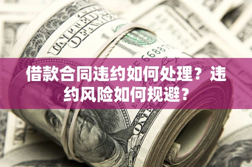 北京借款合同违约如何处理？违约风险如何规避？