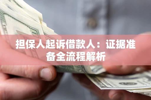 北京担保人起诉借款人：证据准备全流程解析