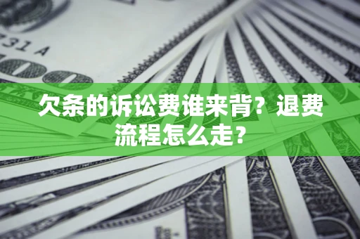 北京欠条的诉讼费谁来背？退费流程怎么走？